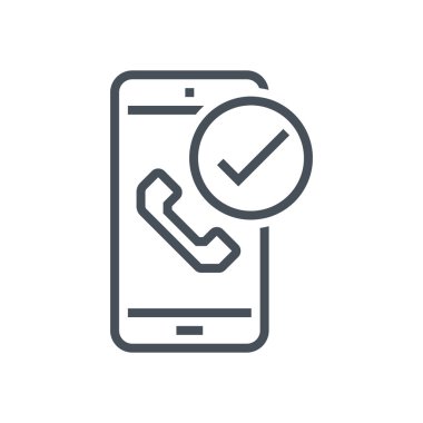 Alınan telefon arama simgesi