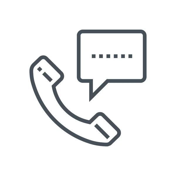 Icona messaggio telefonico — Vettoriale Stock