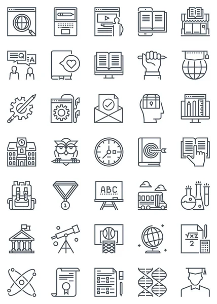 eğitim simgesi seti