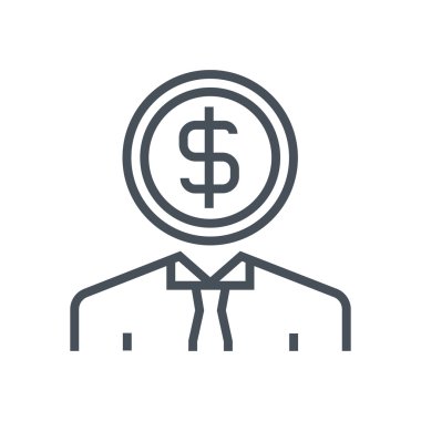 Çalışanın ücret simgesi