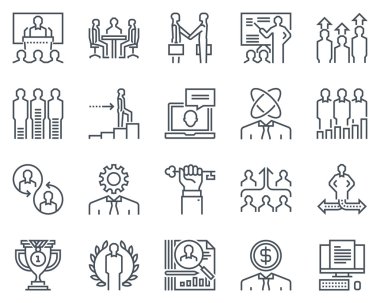 Kurumsal iş Icon set
