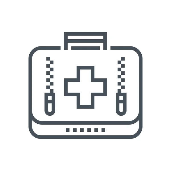 Icono kit médico — Vector de stock