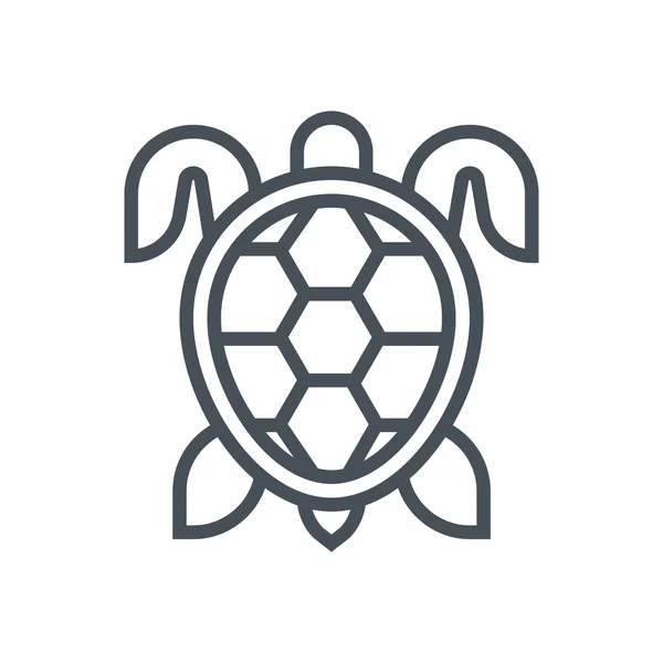 Tema Tortuga icono — Vector de stock