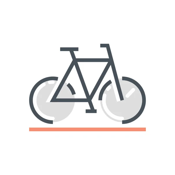 Icono de bicicleta tema — Vector de stock