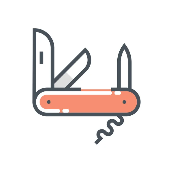 Ikone mit mehreren Messern — Stockvektor