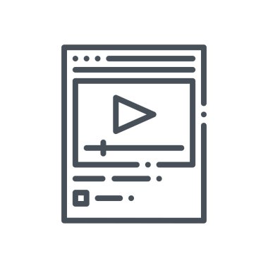 Video eğitimlerini simgesi