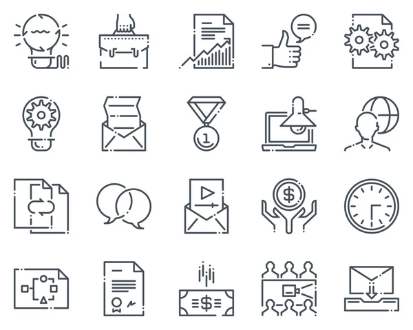 Project development icon set — Stock Vector