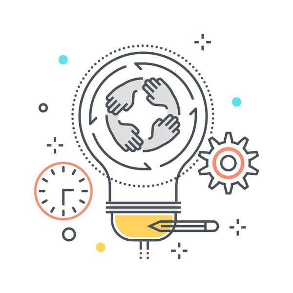 Ampul ve takım konsept illüstrasyon çalışmaları