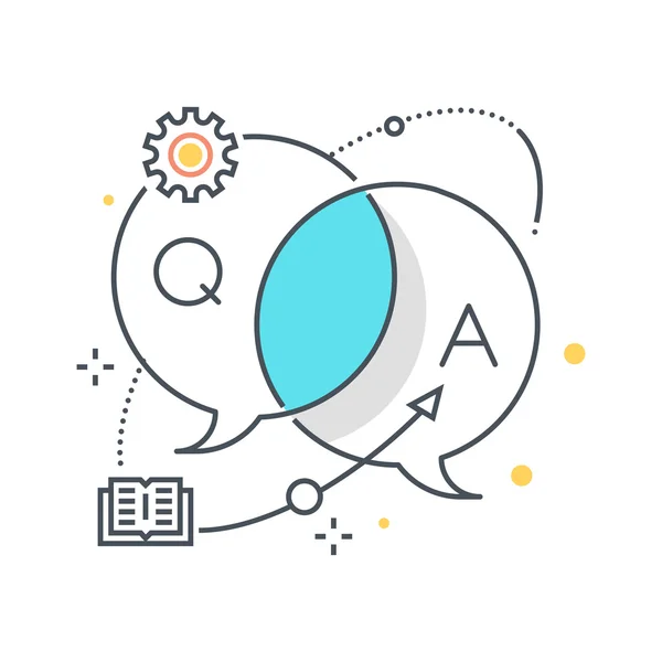 İş iletişim kavramı illüstrasyon