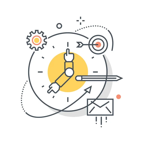 Clock, work hours concept illustration Royalty Free Stock Illustrations