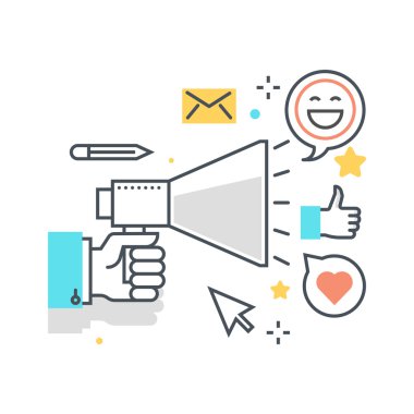 Renkli, konsept illüstrasyon, simgesi