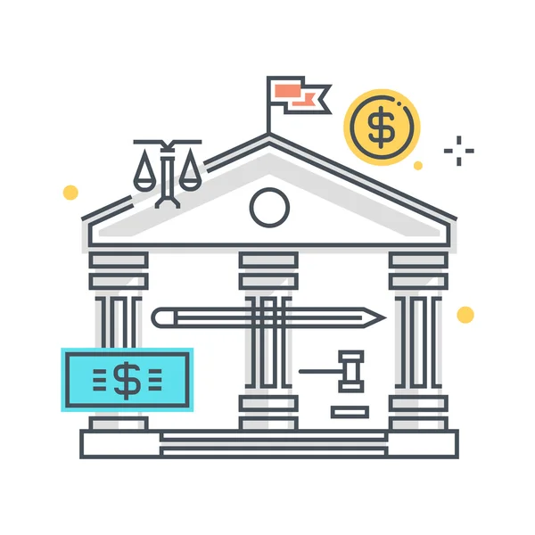 Bank lag illustration — Stock vektor