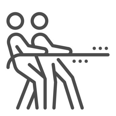 Takım çalışması simgesi, kare çizgi simgeleri.