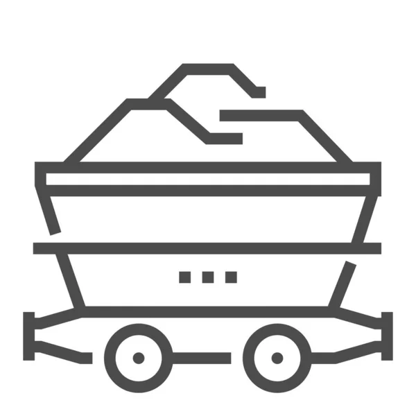 Bergbau Symbol Für Quadratische Linien — Stockvektor