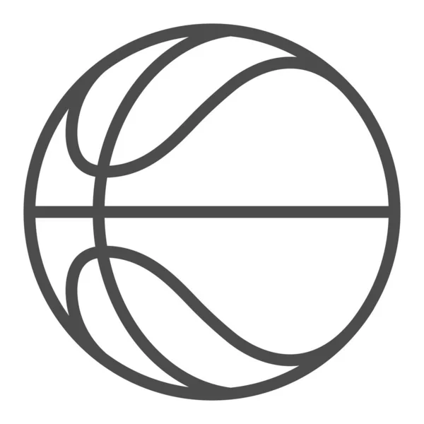 Basketball Vektorsymbol Für Quadratische Linien — Stockvektor