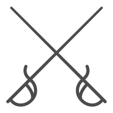 Eskrim, kare çizgi vektör simgesi.