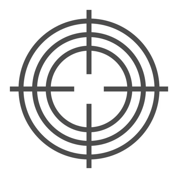 Disparos Línea Cuadrada Vector Icono — Archivo Imágenes Vectoriales