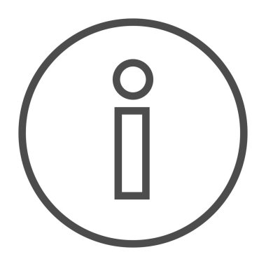 Bilgi masası, kare satır vektör simgesi