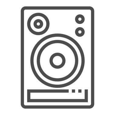 Ses, monitör simgesi, kare satır vektör simgesi.