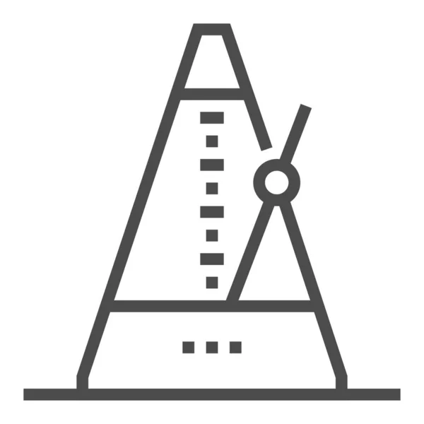 Metronome Icon Square Line Vector Icon — 图库矢量图片