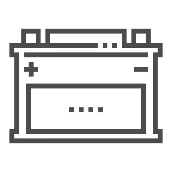 Power Battery Icon Square Line Vector Icon — 스톡 벡터