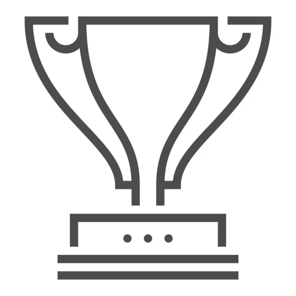 Trophy Square Line Vector Icon — 스톡 벡터