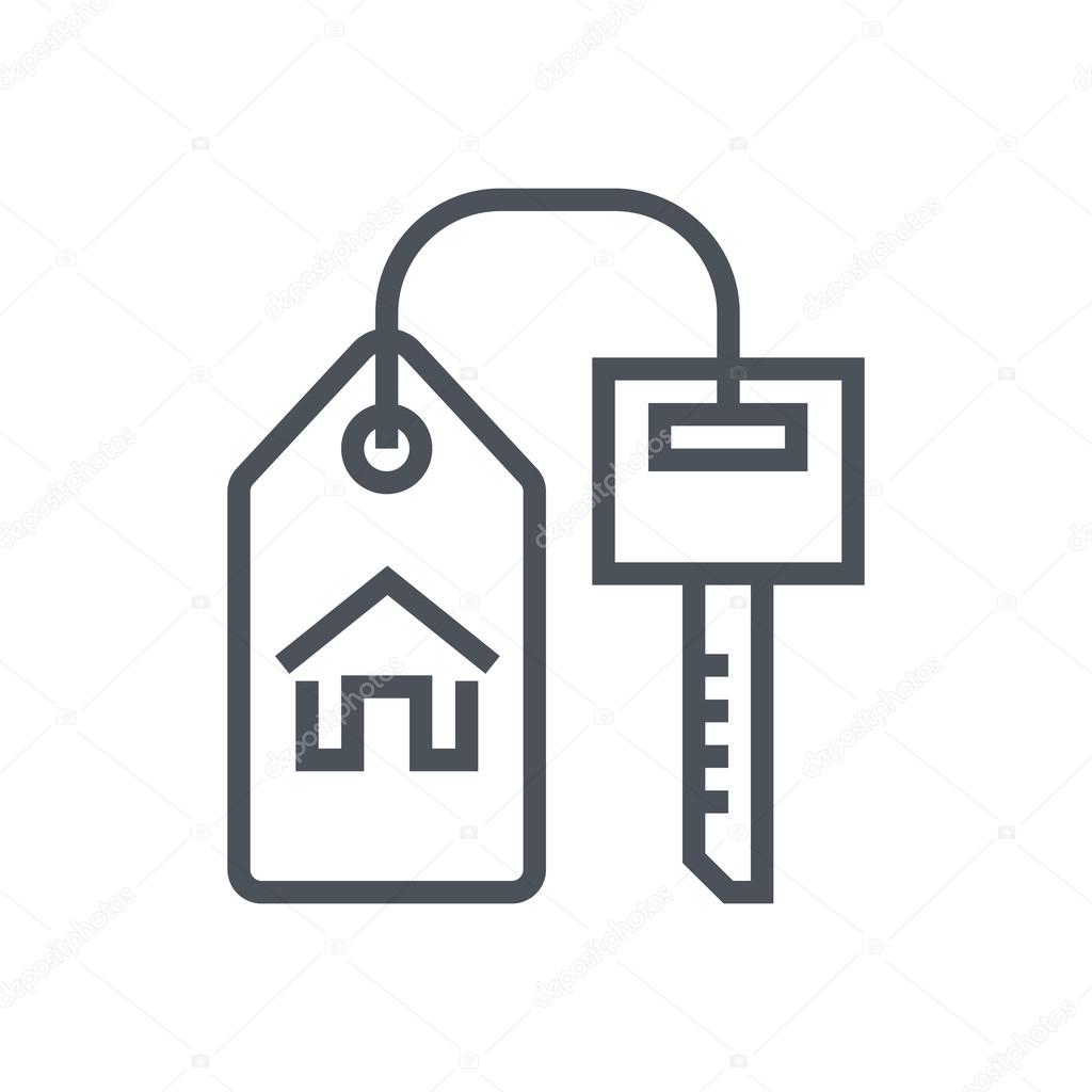 Key, home, real estate icon