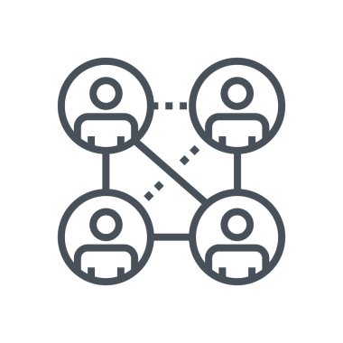 Relationship , network icon clipart