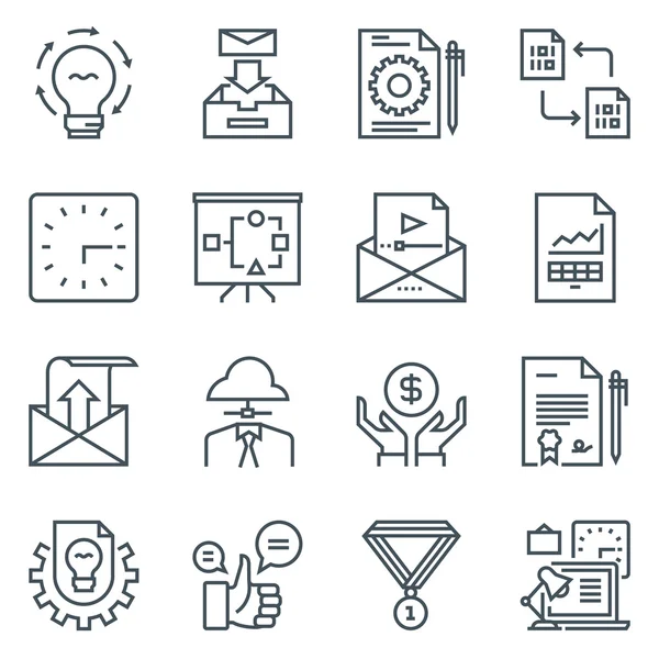 Conjunto de ícones de desenvolvimento de projeto —  Vetores de Stock