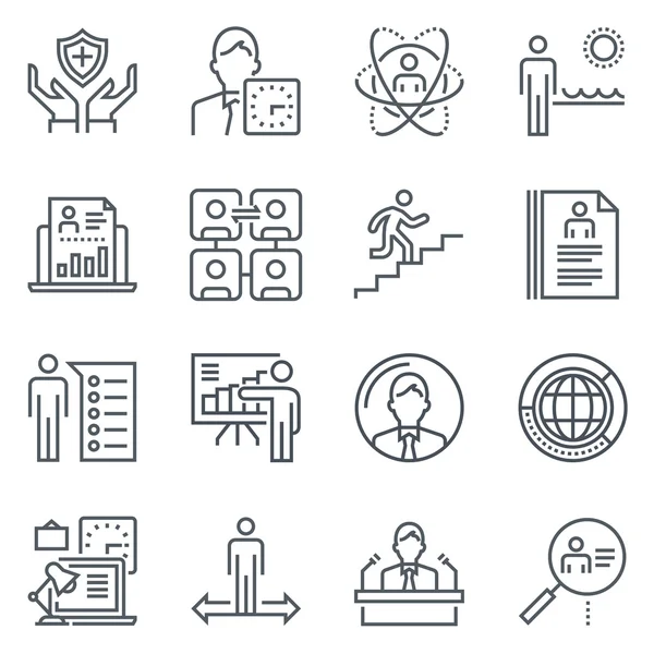 Conjunto de iconos comerciales — Vector de stock