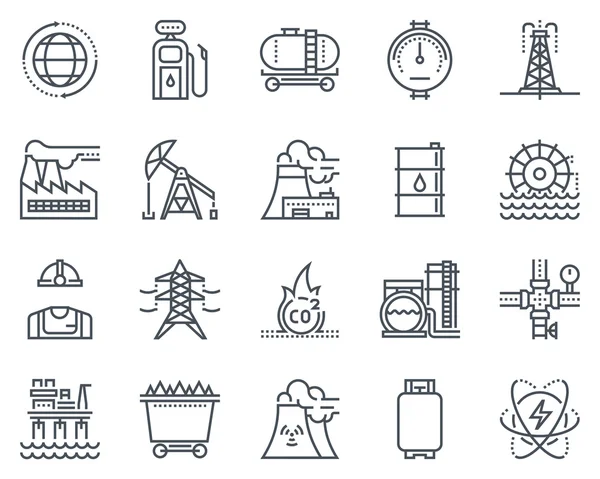 Icono de la industria energética — Archivo Imágenes Vectoriales