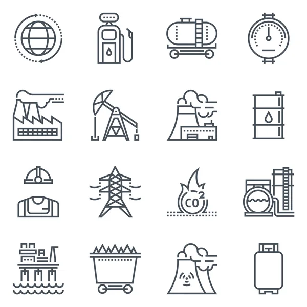 Energy industry icon — Stock Vector