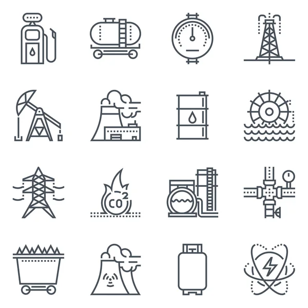 Ícone da indústria energética —  Vetores de Stock