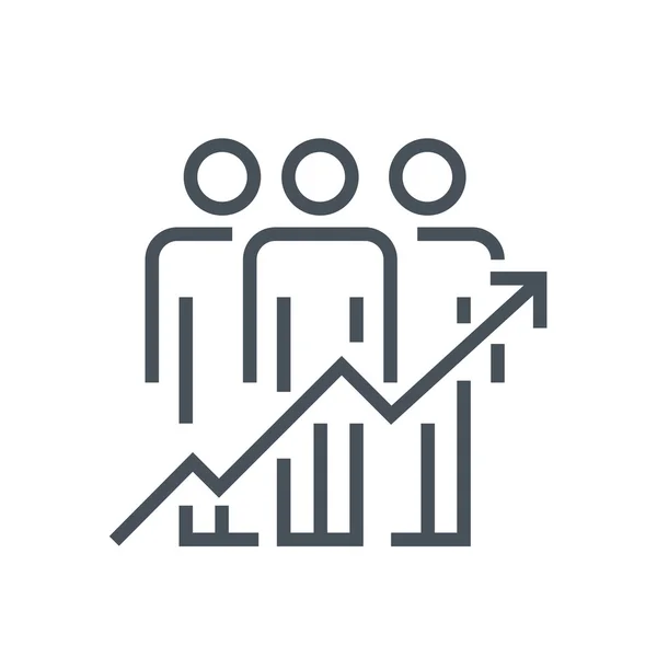 Team efficiency icon — Stock Vector