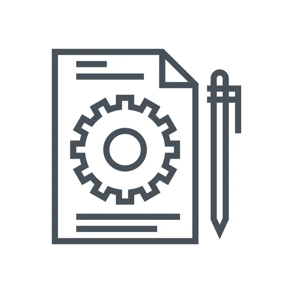 CONTENU GESTION ICON — Image vectorielle