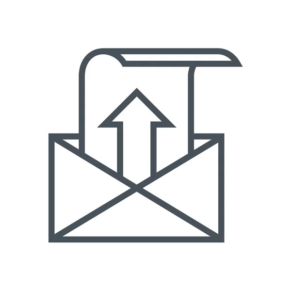Mailing tema ikonen — Stock vektor