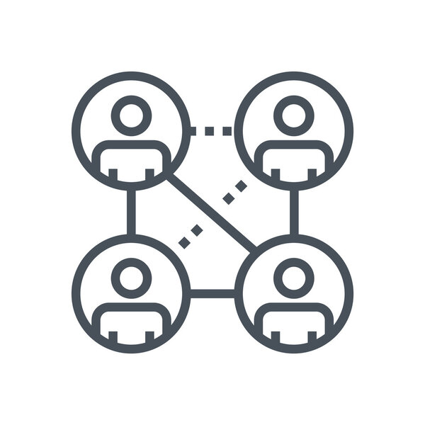 Отношения, иконка сети
