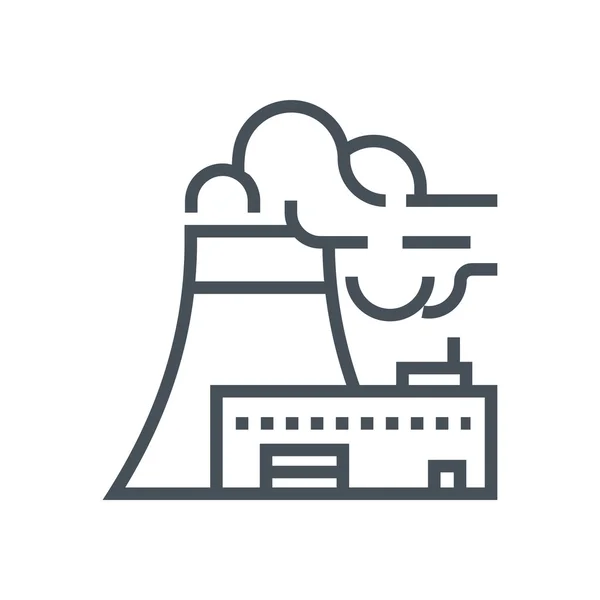 Elektriciteitscentrale pictogram — Stockvector
