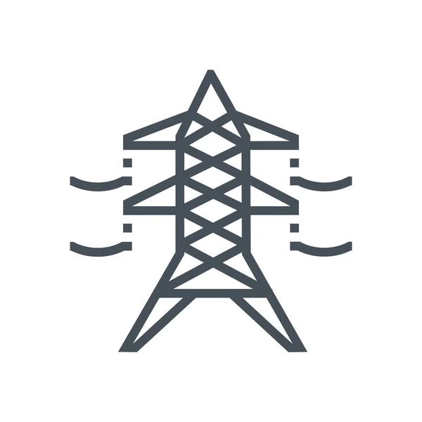 Icono de tema de electricidad — Vector de stock