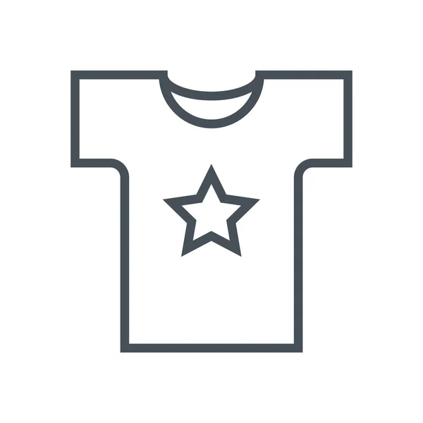 Shirt, douanepictogram afdrukken — Stockvector