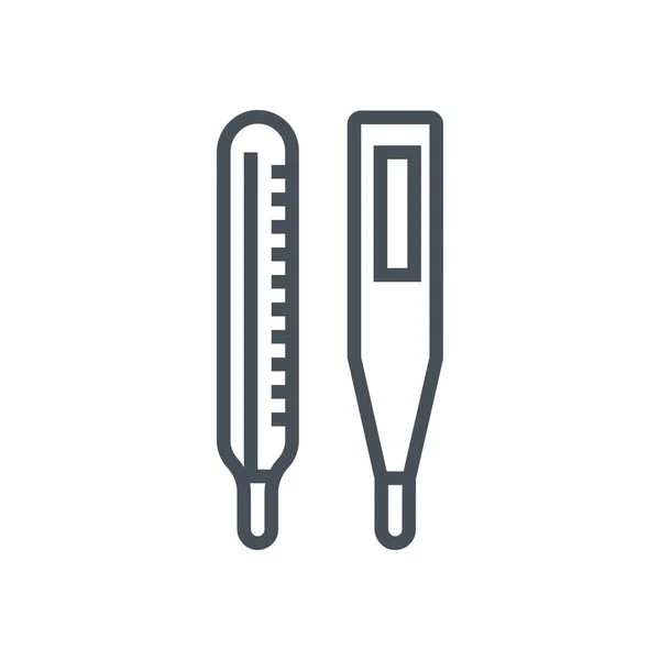Termometer tema ikonen — Stock vektor