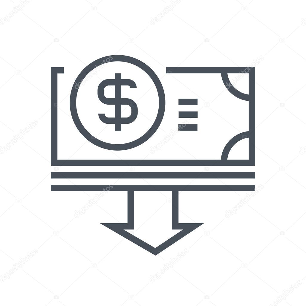 Budget theme cuts icon Stock Vector Image by ©Howcolour #96274340