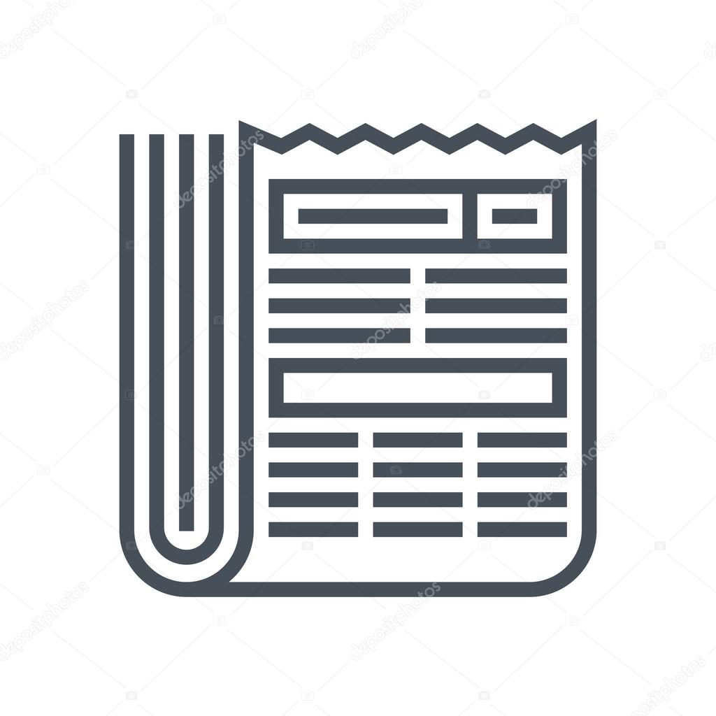 Newspaper theme icon