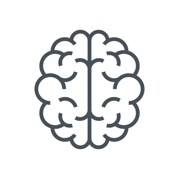 Icono tema del cerebro — Vector de stock