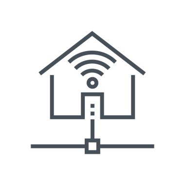 Internet bağlantısı, ev simgesini