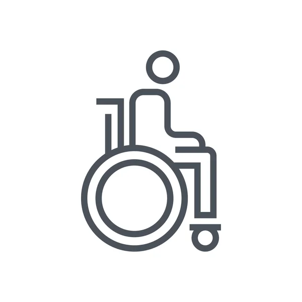 Wheelchair  theme icon — Stock Vector