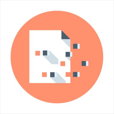 Şifreleme Tema, düz stil, renkli, vektör simgesi