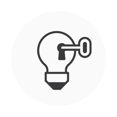 Key to success ,idea icon clipart