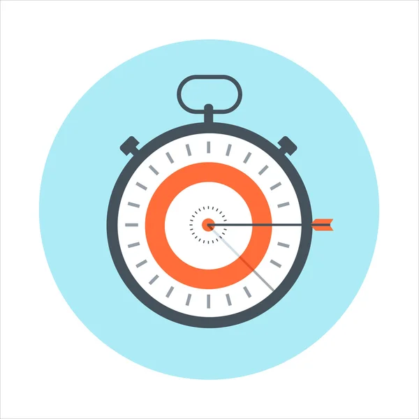 Zaman yönetimi, para Tema, düz stil, renkli, vect Zamanı