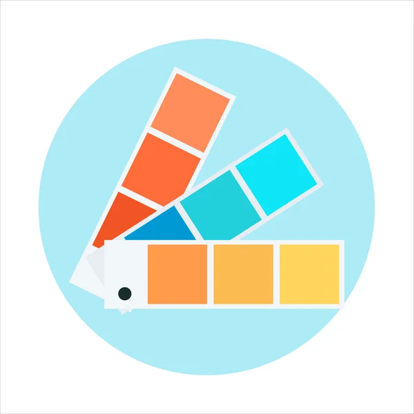 Color swatch theme, flat style, colorful, vector icon — ストックベクタ